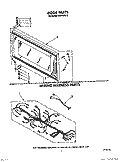 DOOR, WIRING HARNESS, LIT/OPTIONAL Diagram and Parts List for MHE10RW0  Roper Microwave