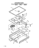 COOKTOP, LIT/OPTIONAL Diagram and Parts List for KEDH207YBL1  KitchenAid Range