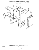 CONTAINER AND FRONT PANEL , LIT/OPTIONAL Diagram and Parts List for 8963L30  Roper Trash Compactor