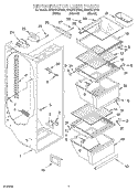 REFRIGERATOR LINER Diagram and Parts List for ED20TKXFN05  Whirlpool Refrigerator