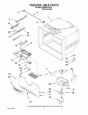 FREEZER LINER PARTS Diagram and Parts List for GB9SHDXVS02  Whirlpool Refrigerator