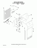 AIR FLOW PARTS Diagram and Parts List for BRS70EBANA01  Whirlpool Refrigerator
