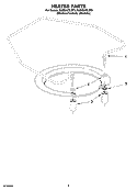 HEATER PARTS Diagram and Parts List for KUDS01DLSS1  KitchenAid Dishwasher