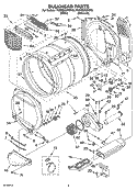 BULKHEAD PARTS Diagram and Parts List for YKEHSO2RMT0  KitchenAid Dryer