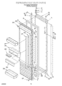 REFRIGERATOR DOOR Diagram and Parts List for KSSS36QJX00  KitchenAid Refrigerator