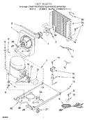 UNIT Diagram and Parts List for GI1500XHN0  Whirlpool Ice Maker