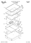 SECTION Diagram and Parts List for WBC43004  Whirlpool Cooktop