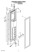 FREEZER DOOR PARTS Diagram and Parts List for KSSP36QTS02  KitchenAid Refrigerator
