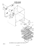 OVEN , LITERATURE AND OPTIONAL Diagram and Parts List for RF306BXPW0  Whirlpool Range