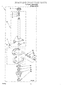 BRAKE AND DRIVE TUBE Diagram and Parts List for LSR5121HQ0  Whirlpool Washer