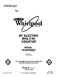 SECTION Diagram and Parts List for RC8600XXQ1  Whirlpool Cooktop
