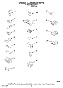 WIRING HARNESS PARTS Diagram and Parts List for MTW5920TW0  Whirlpool Washer