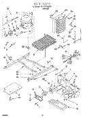 UNIT Diagram and Parts List for 4YED27PQFN00  Whirlpool Refrigerator