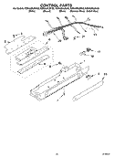 CONTROL PARTS Diagram and Parts List for KSRA25ILBT03  KitchenAid Refrigerator