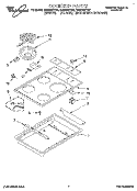 SECTION Diagram and Parts List for RC8200XYH2  Whirlpool Cooktop