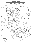 CHASSIS PARTS Diagram and Parts List for GW397LXUS0  Whirlpool Range