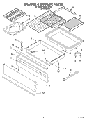 DRAWER AND BROILER, OPTIONAL Diagram and Parts List for GS465LEKS0  Whirlpool Range