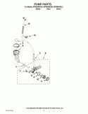 PUMP PARTS Diagram and Parts List for WFW94HEXR2  Whirlpool Washer