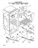 LINER, LIT/OPTIONAL Diagram and Parts List for ET14ZKXAN02  Whirlpool Refrigerator
