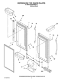 REFRIGERATOR DOOR PARTS Diagram and Parts List for G20EFSB23S10  Whirlpool Refrigerator