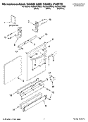 DOOR AND PANEL PARTS Diagram and Parts List for KUDK02CRBS0  KitchenAid Dishwasher