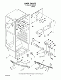 LINER PARTS Diagram and Parts List for EWT8503A00  Whirlpool Refrigerator