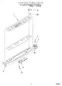 CONTROL PANEL Diagram and Parts List for KGRT600HAL0  KitchenAid Range