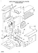 AIRFLOW AND CONTROL Diagram and Parts List for BPAC1800BS0  KitchenAid Air Conditioner