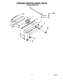 FREEZER CONTROL PANEL Diagram and Parts List for KSSS36DAW04  KitchenAid Refrigerator