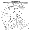 CONTROL PARTS Diagram and Parts List for KSRD22FKBL16  KitchenAid Refrigerator