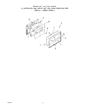 OVEN DOOR Diagram and Parts List for 2453W9A  Roper Range