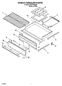 OVEN & BROILER PARTS Diagram and Parts List for YSF315PEMQ0  Whirlpool Range