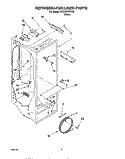 REFRIGERATOR LINER Diagram and Parts List for 7GD22DFXFW02  Whirlpool Refrigerator