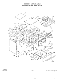 OVEN DOOR Diagram and Parts List for 2453W0A  Roper Range