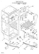 LINER, LIT/OPTIONAL Diagram and Parts List for 8ET14GKXFN00  Whirlpool Refrigerator