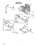 SECTION Diagram and Parts List for AD0302XZ0  Whirlpool Dehumidifier