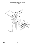 PANEL AND CONTROL Diagram and Parts List for TU800SPJB0  Whirlpool Trash Compactor