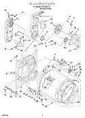 BULKHEAD Diagram and Parts List for SGDS800HQ0  Whirlpool Dryer
