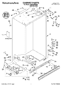CABINET PARTS Diagram and Parts List for KSSP48QMS00  KitchenAid Refrigerator