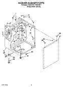 WASHER CABINET PARTS Diagram and Parts List for LTG5243DT7  Whirlpool Washer Dryer Combo