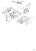 BASE PLATE Diagram and Parts List for MT1131SGQ0  Whirlpool Microwave