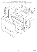CONTROL PANEL Diagram and Parts List for SF377PEGT5  Whirlpool Range