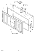 SECTION Diagram and Parts List for EH150FXGW00  Whirlpool Freezer