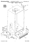 CABINET Diagram and Parts List for KSUP22QDWH00  KitchenAid Refrigerator