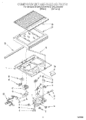COMPARTMENT SEPARATOR Diagram and Parts List for ET20LKXAW00  Whirlpool Refrigerator
