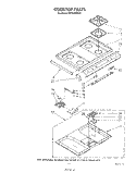 COOK TOP Diagram and Parts List for SF365BEPW4  Whirlpool Range