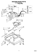 MACHINE BASE PARTS Diagram and Parts List for IAS5000RQ1  Inglis Washer