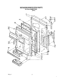 REFRIGERATOR DOOR Diagram and Parts List for JWARG475WP01  Whirlpool Refrigerator