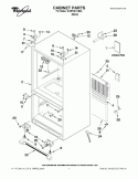 CABINET PARTS Diagram and Parts List for GX5FHDXVB04  Whirlpool Refrigerator