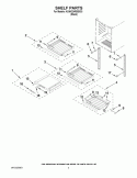 SHELF PARTS Diagram and Parts List for KUWO24RSBX03  KitchenAid Wine and Beverage Cooler